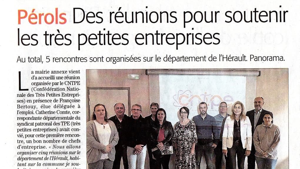 Pérols : des réunions pour soutenir les TPE