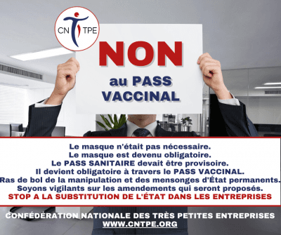 CP - NON AU PASS VACCINAL DANS LES ENTREPRISES