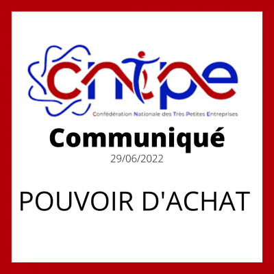 CNTPE – Communiqué POUVOIR D’ACHAT